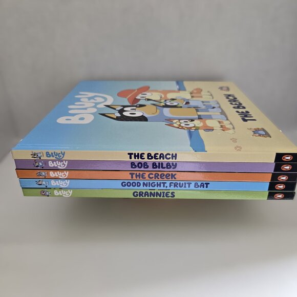 Bluey Book Bundle: Set of 5 Picture Books |The Beach, The Creek, Grannies & More - Picture 1 of 11